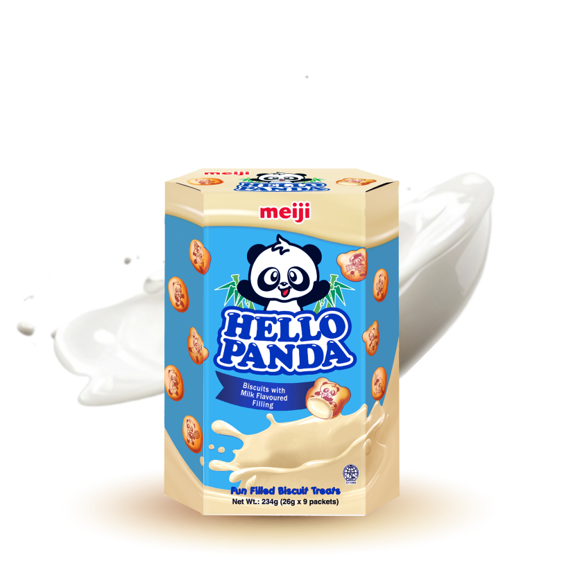 Hello Panda Biscuits with Milk Flavoured Filling