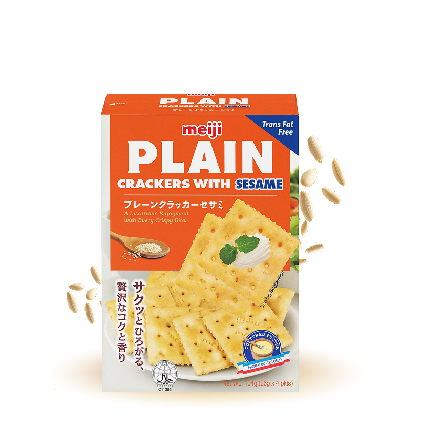 Plain Crackers with Sesame