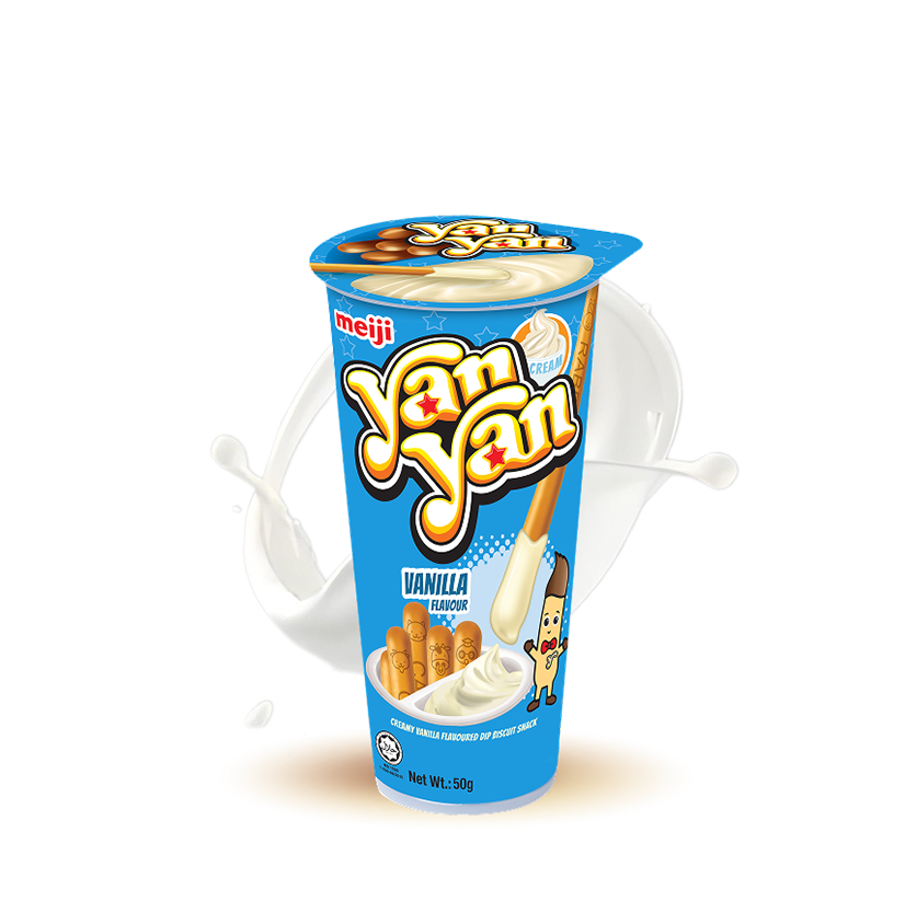 Yan Yan Creamy Vanilla Flavoured Dip Biscuit Snack