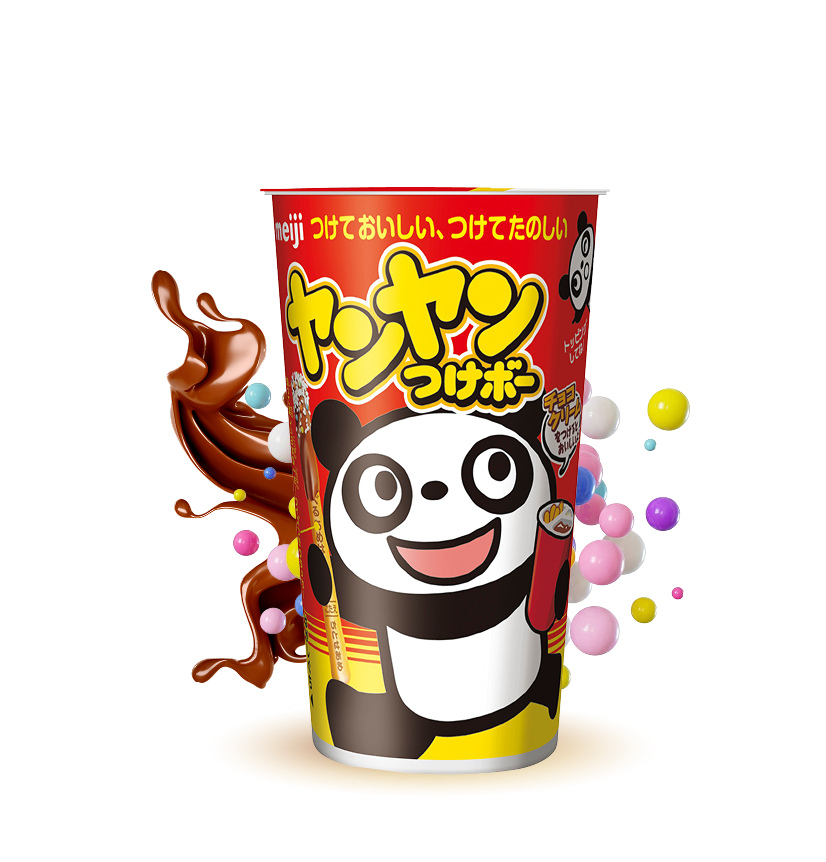 Yan Yan Tsukebo Chocolate Flavoured Dip Biscuit Snack with Colourful Sprinkle Toppings